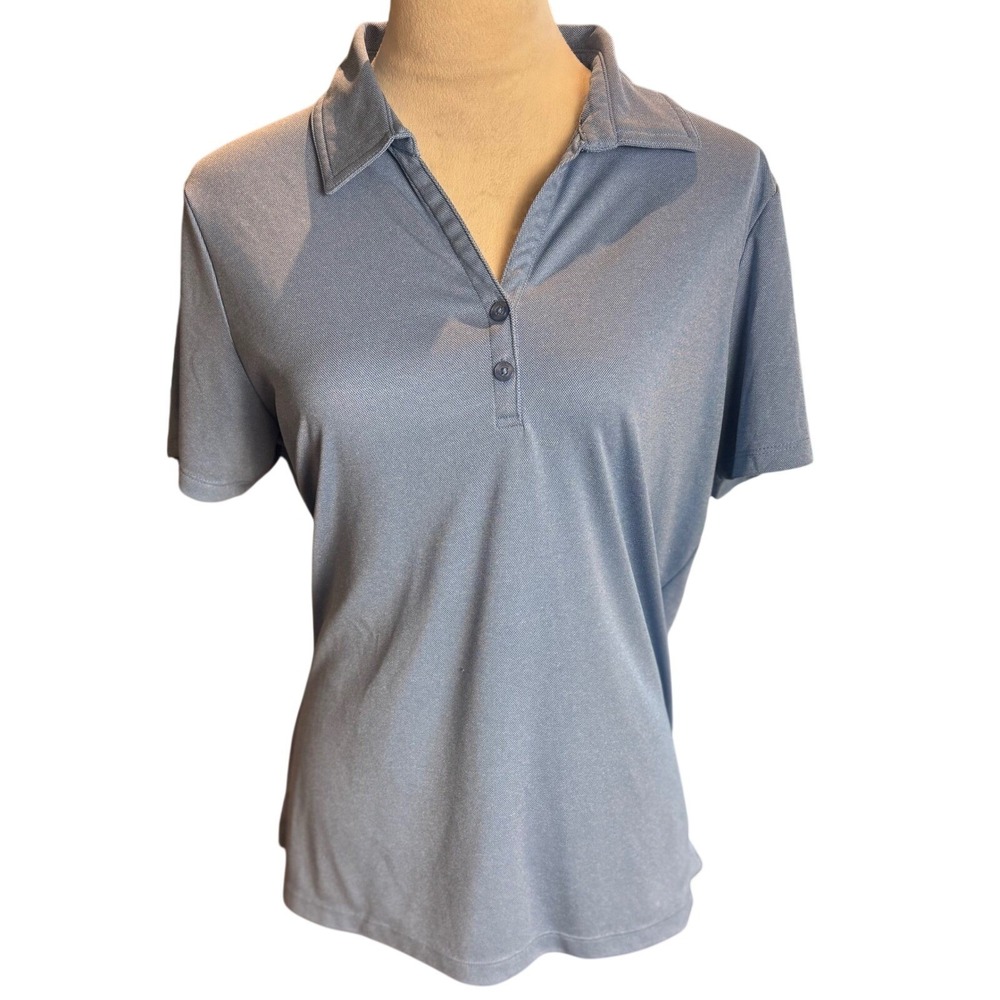 Travis Mathew Women's XL Light Blue Lightweight Short Sleeve Golf Polo Shirt